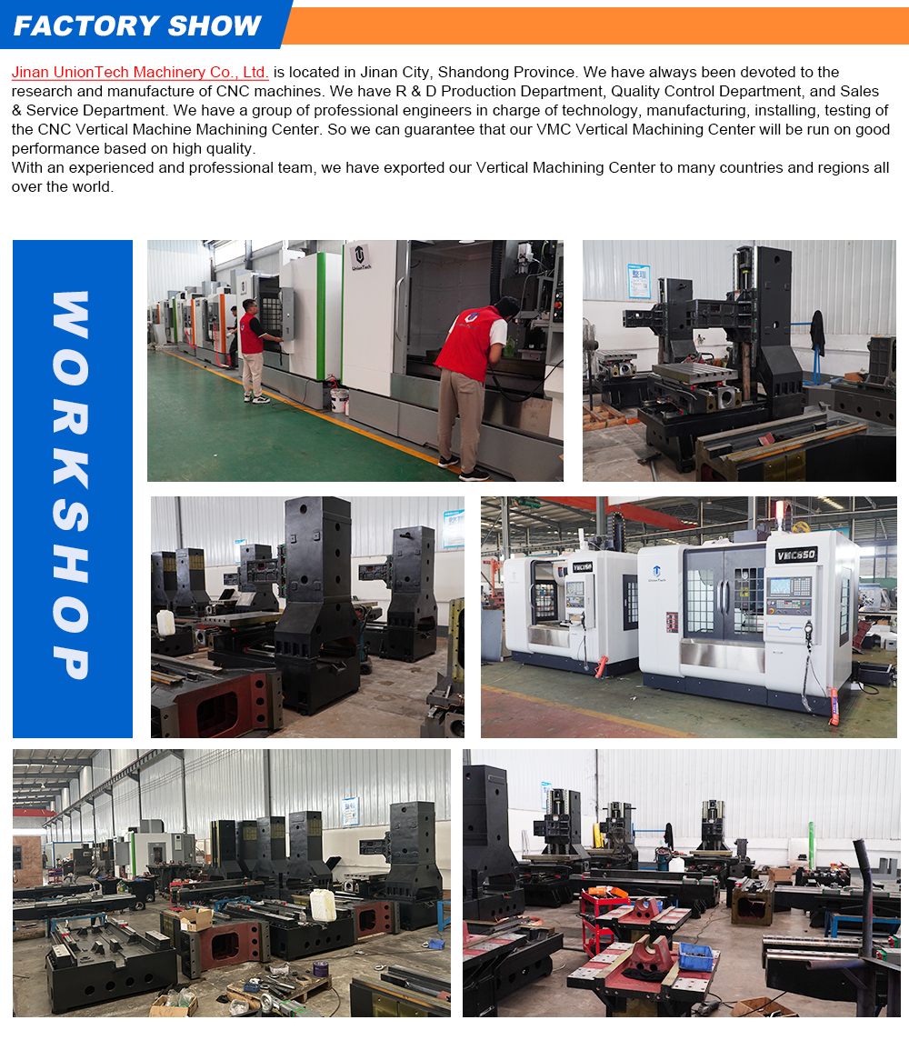 VMC 650 850 1160 cnc milling machine 