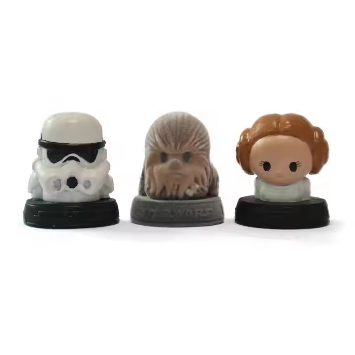Custom 3D Rubber Figurines and Toys OEM Ooshies Movie Cartoon Starwars Action Figures