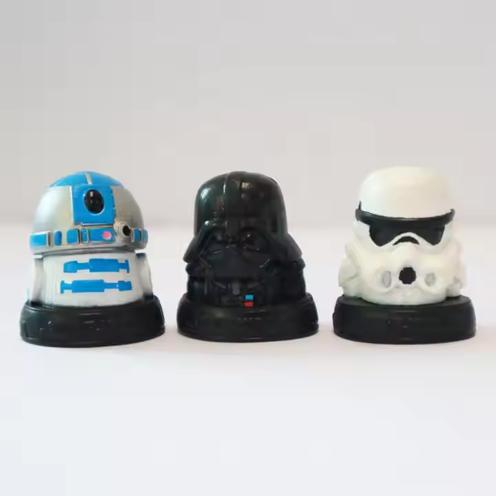 Custom 3D Rubber Figurines and Toys OEM Ooshies Movie Cartoon Starwars Action Figures