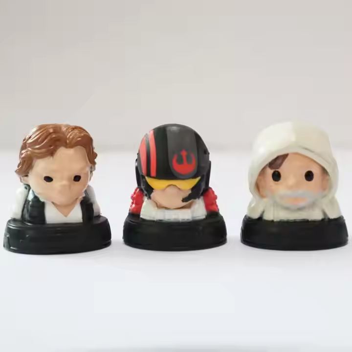 Custom 3D Rubber Figurines and Toys OEM Ooshies Movie Cartoon Starwars Action Figures