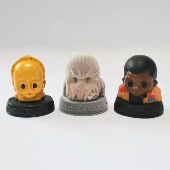 Custom 3D Rubber Figurines and Toys OEM Ooshies Movie Cartoon Starwars Action Figures