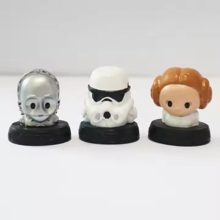 Custom 3D Rubber Figurines and Toys OEM Ooshies Movie Cartoon Starwars Action Figures