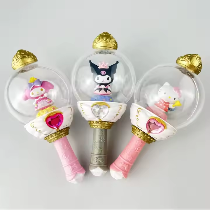 Hot Products Custom Top Quality Mini Magic Figure Toy Japan Cartoon Crystal Ball Collection Magic Stick Wand Toys