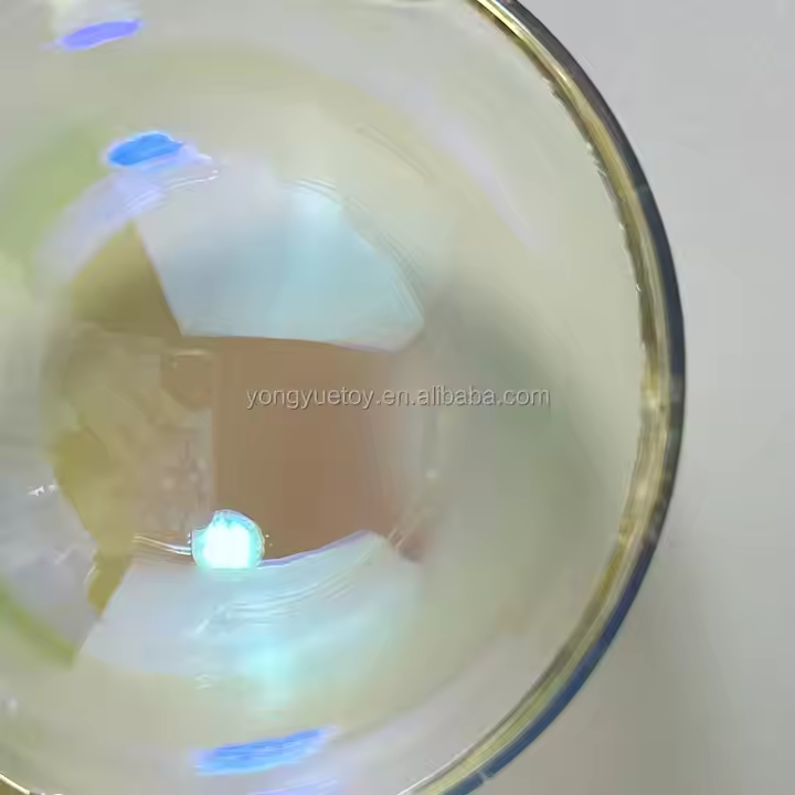 Custom Iridescent Plastic Rainbow Crystal Popcorn Bowl 3D Amusement Park Cinema Movie Theater Popcorn Bucket Container