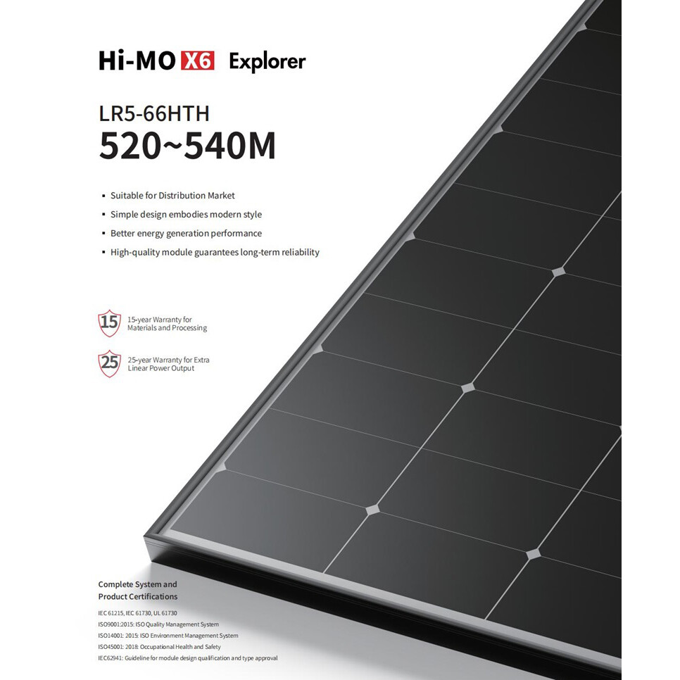 Longi Solar LR5-66HTH 520-540M
