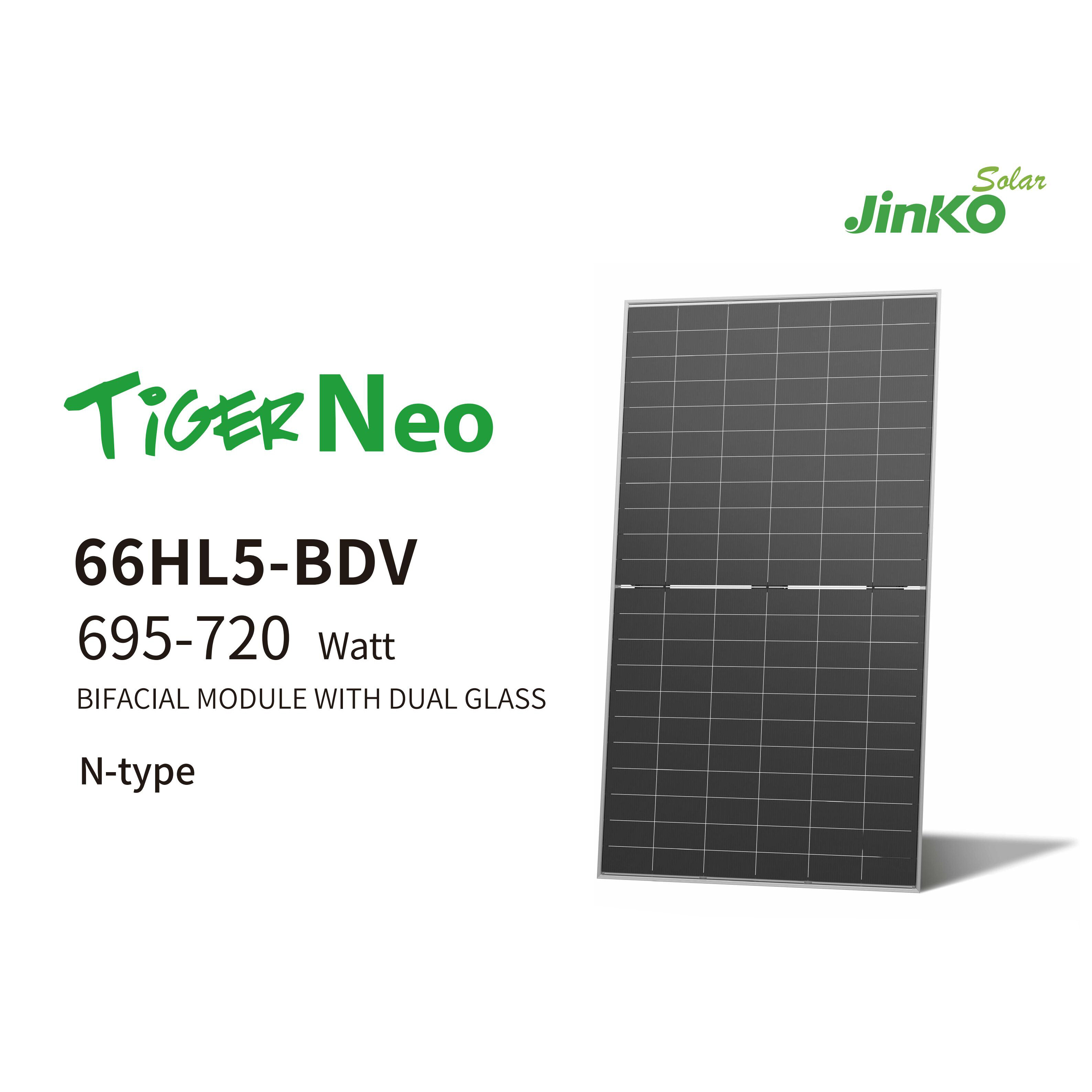 Tiger Neo 66HL5-BDV 695-720 Watt BIFACIAL MODULE WITH DUAL GLASS