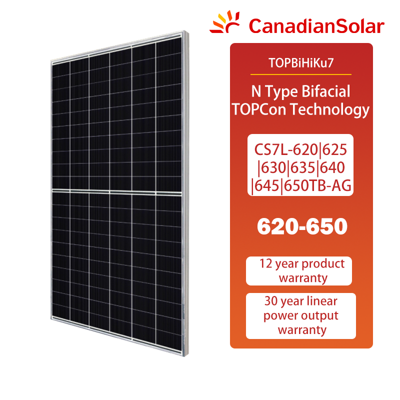 Canadian Solar TOPBiHiKu7 620-650W Canadian Solar TOPBiHiKu7 620-650W