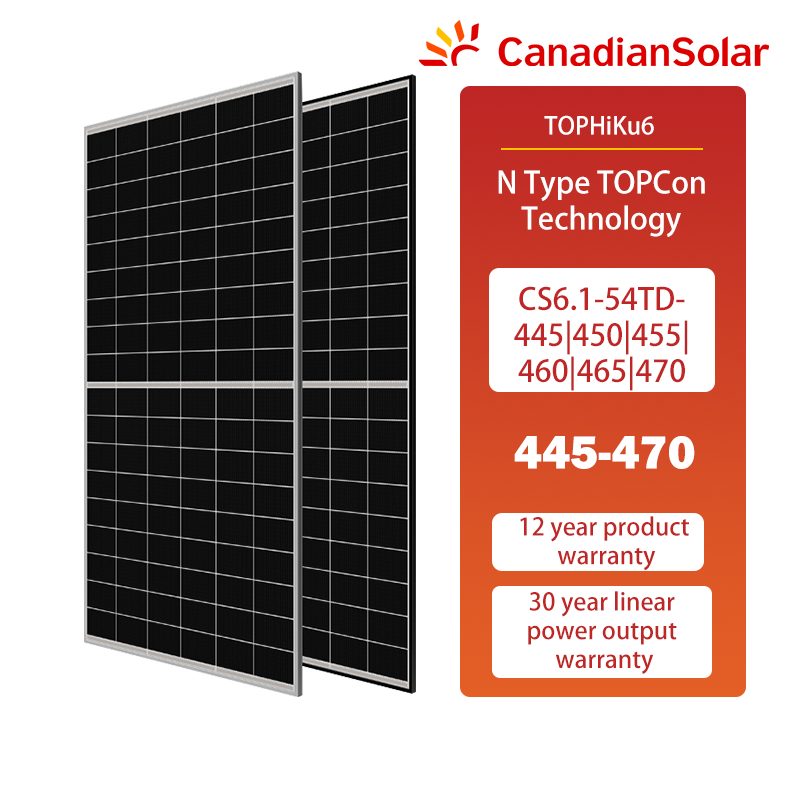 Canadian Solar TOPHiKu6 445-470w Canadian Solar TOPHiKu6 445-470w