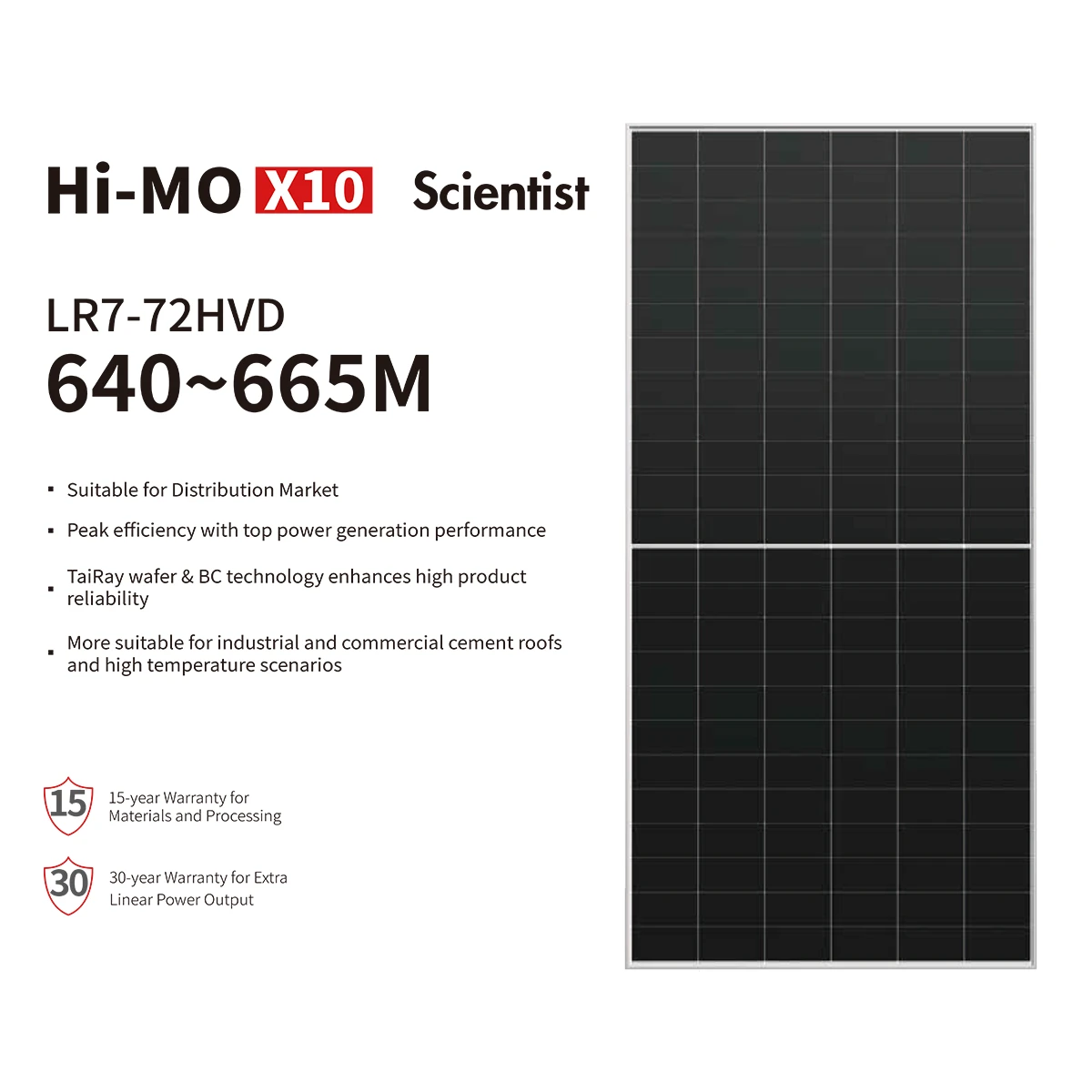 Longi Solar Hi-MO X10 LR7-72HVD 640-665W