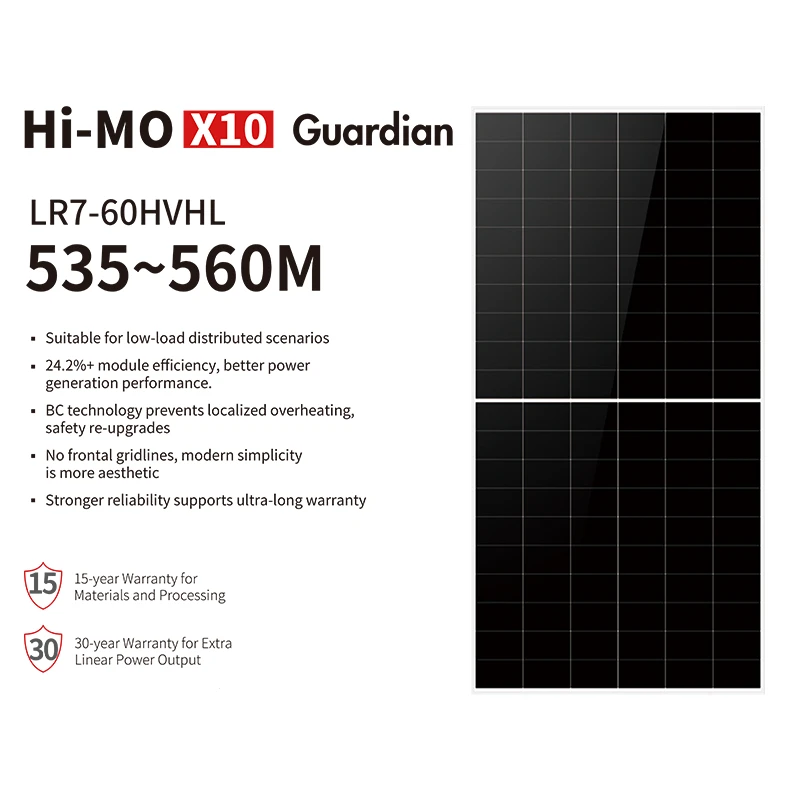 Longi Solar Hi-MO X10 LR7-66HVHL 535-560W