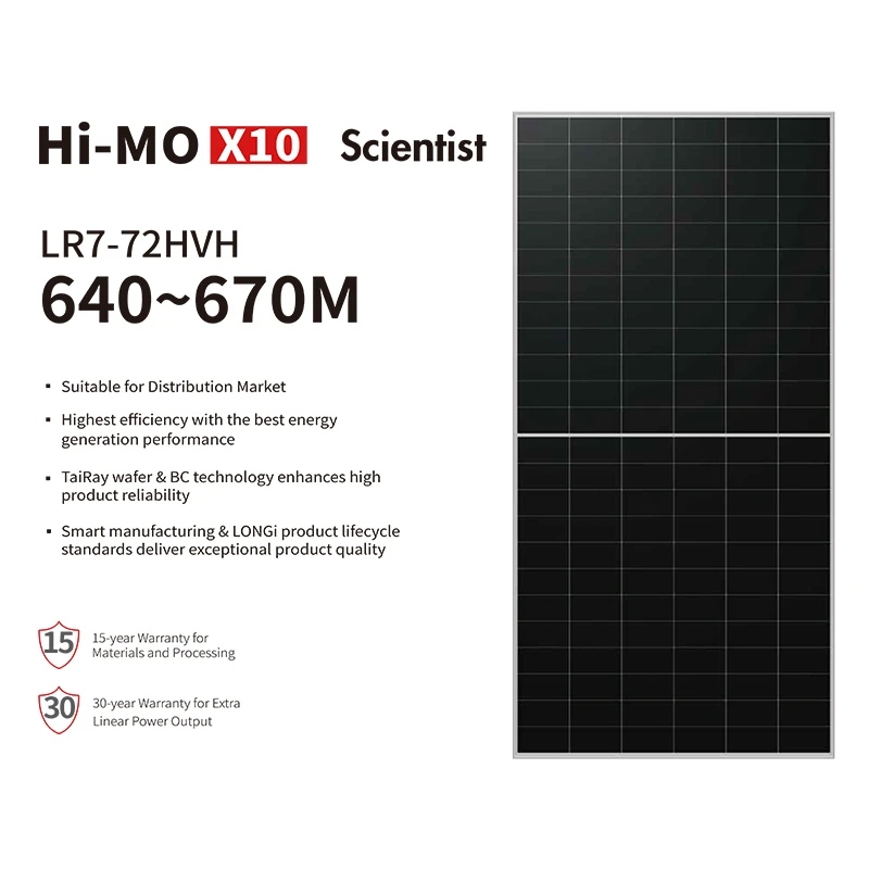 Longi Solar Hi-MO X10 LR7-72HVH 640-670W