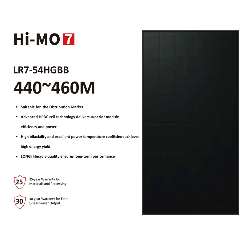 Longi Solar Panel HiMO 7 LR7-HGBB 440-460W