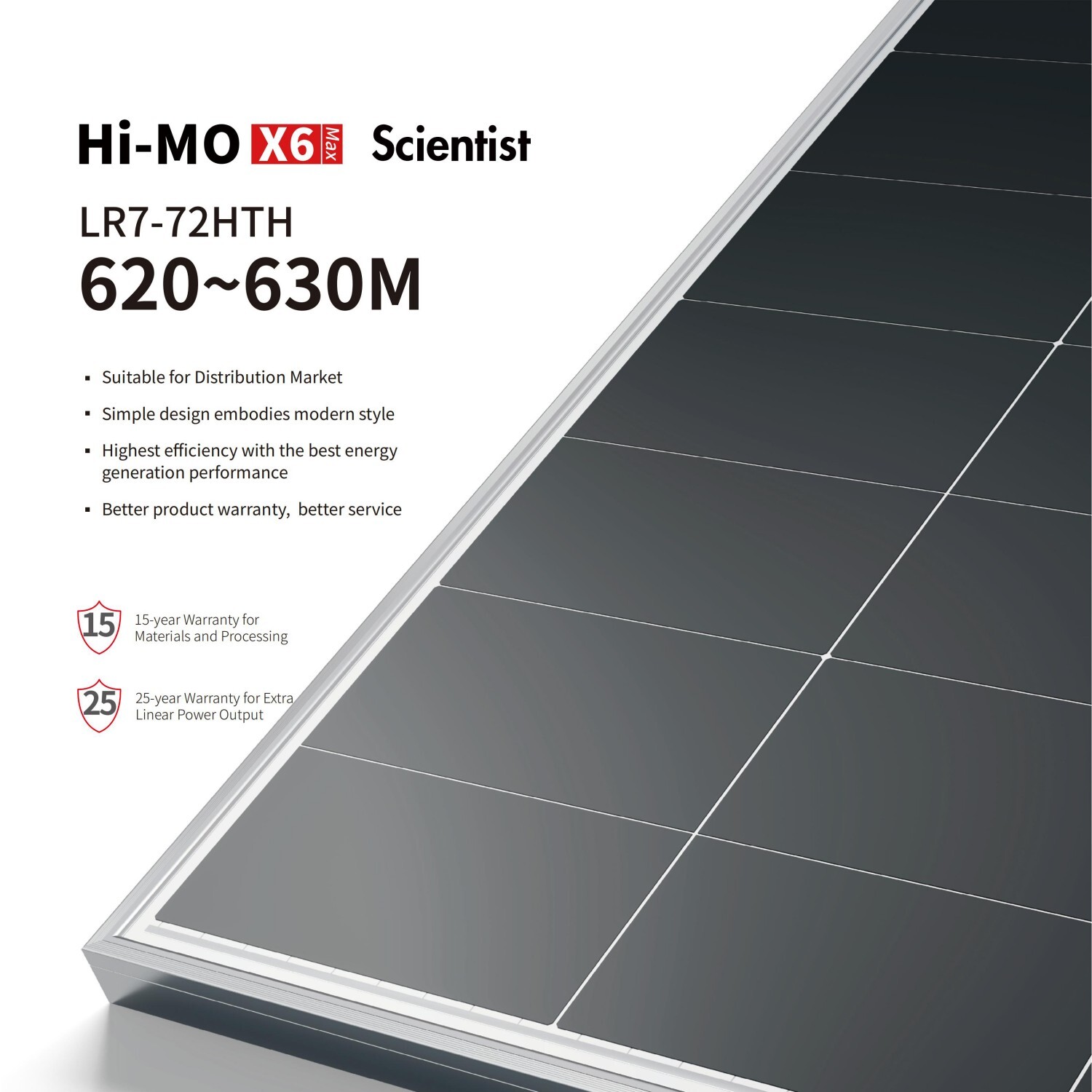 Hi-MO X6 MAX Scientist LR7-72HTH 620~630M Hi-MO X6 MAX Scientist LR7-72HTH 620~630M
