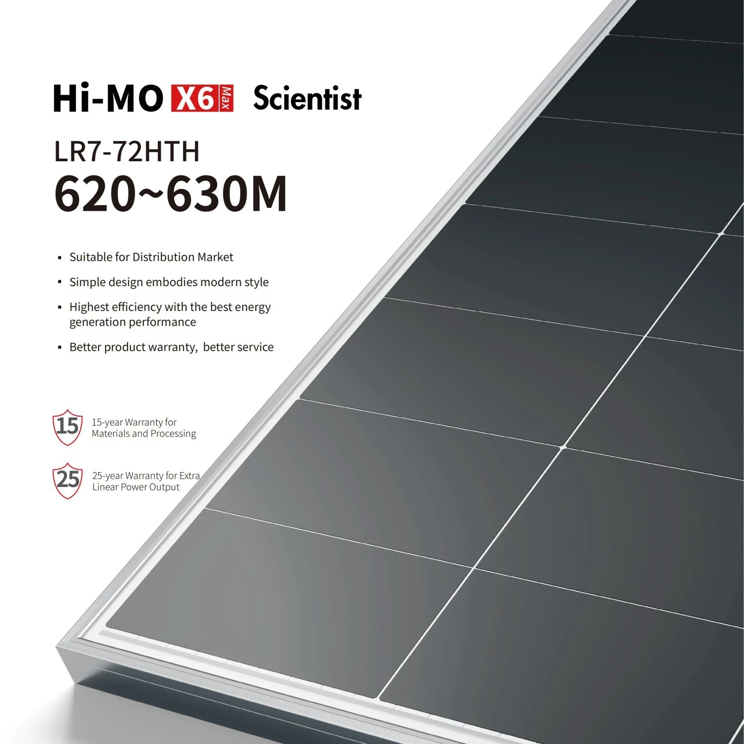 Hi-MO X6 MAX Scientist LR7-72HTH 620~630M