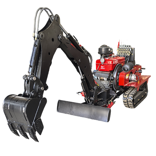 Crawler Excavator With Rotary Tillage Function