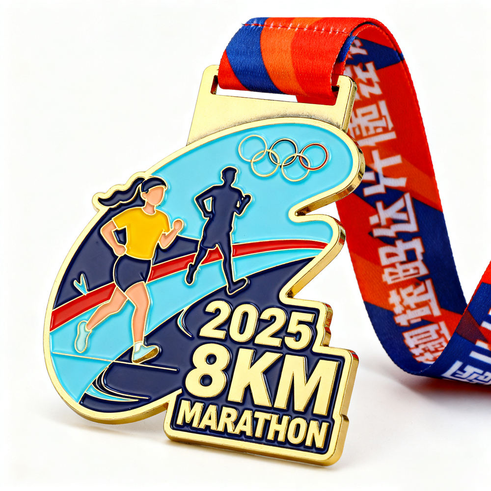 Manufacturer Maker Custom Sports Soft Enamel Metal Award Martial Arts Jujitsu Karate Taekwondo Sports Running Medal