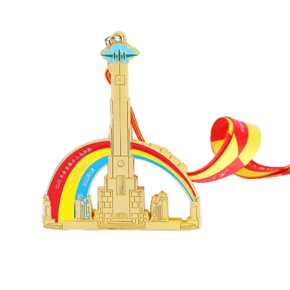 Manufacturers Design Custom Color Personalized Logo Half Marathon 5k 10k 21k Fun Run Runner Race Finisher Sports Award Metal