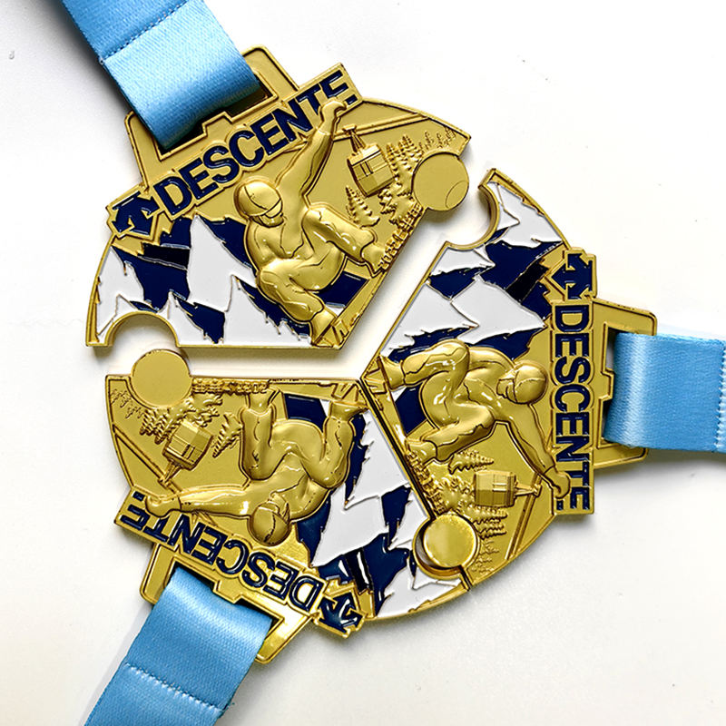 Manufacturer Professional Metal Medal to Customize 3d Soft Hard Enamel Puzzle Medals for Sports Race