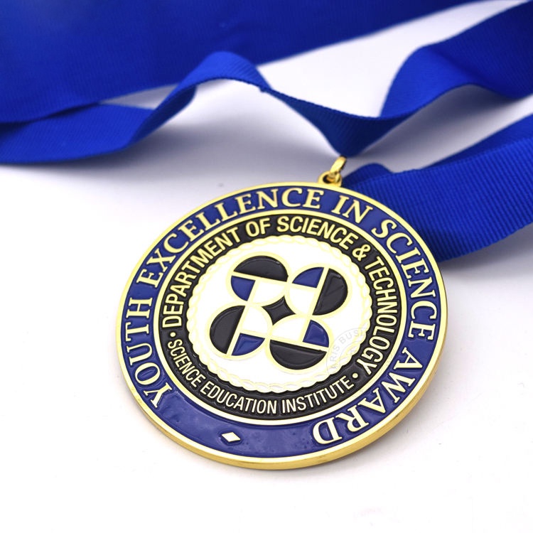 Customized Philippines Youth Excellence in Science Award Medal Brass Medal Finisher Medal for Science and Technology Competition