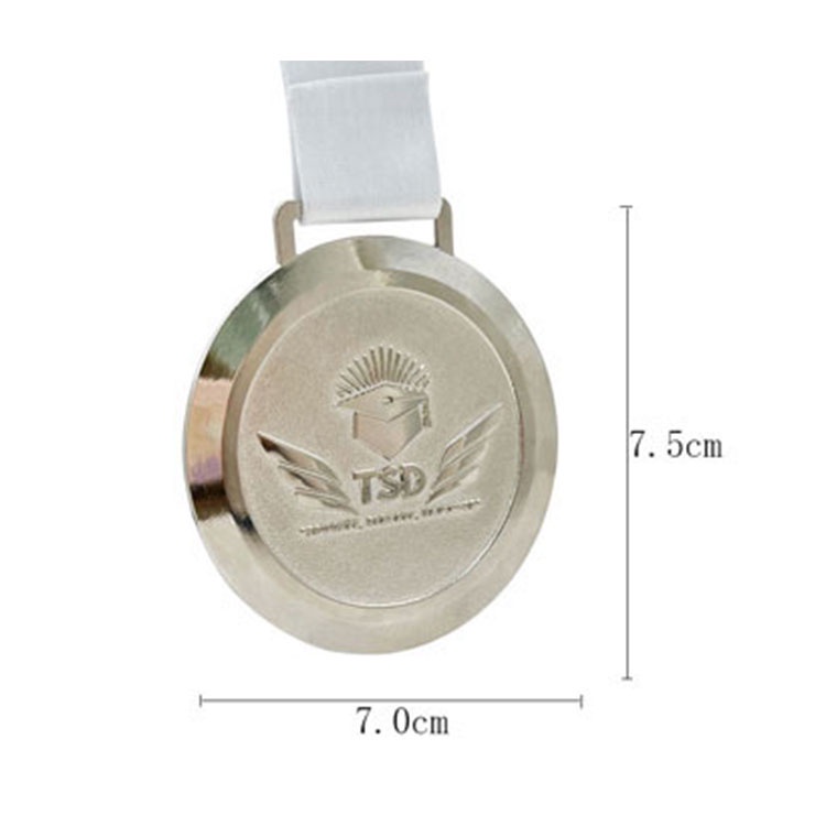 Manufacturer Customized Logo Zinc Alloy Die Casting Award Medals Trophies Company Skills Deveiopment Honor Medal With Ribbon