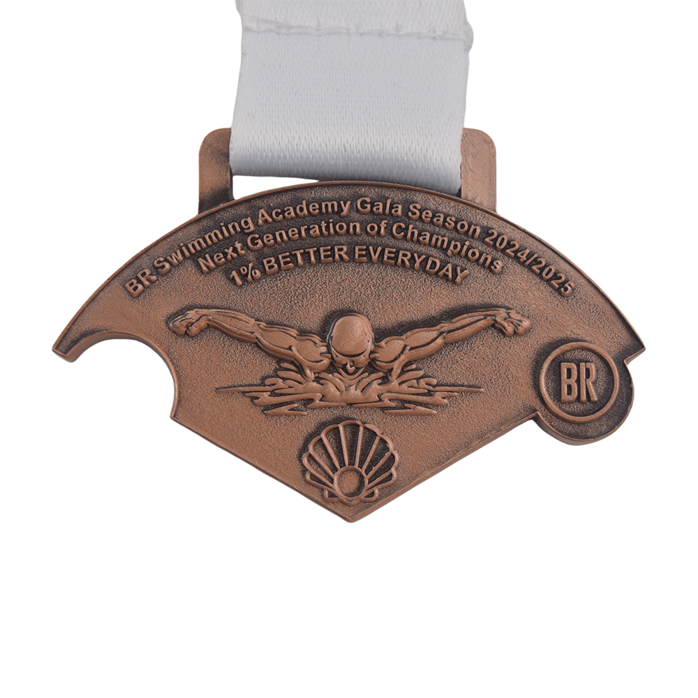 Manufacturer Customized Gold Silver Sports Combination Medal Gala Season Swimming Puzzle Metal Award Medal for Academy Events