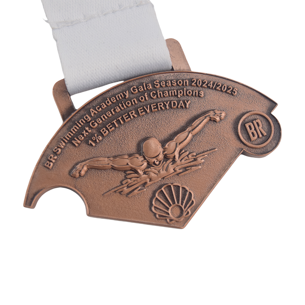 Manufacturer Customized Gold Silver Sports Combination Medal Gala Season Swimming Puzzle Metal Award Medal for Academy Events