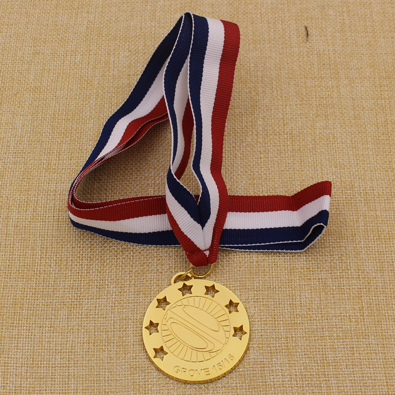 2016 Factory Supply Customized Metal Gold Rugby Medal