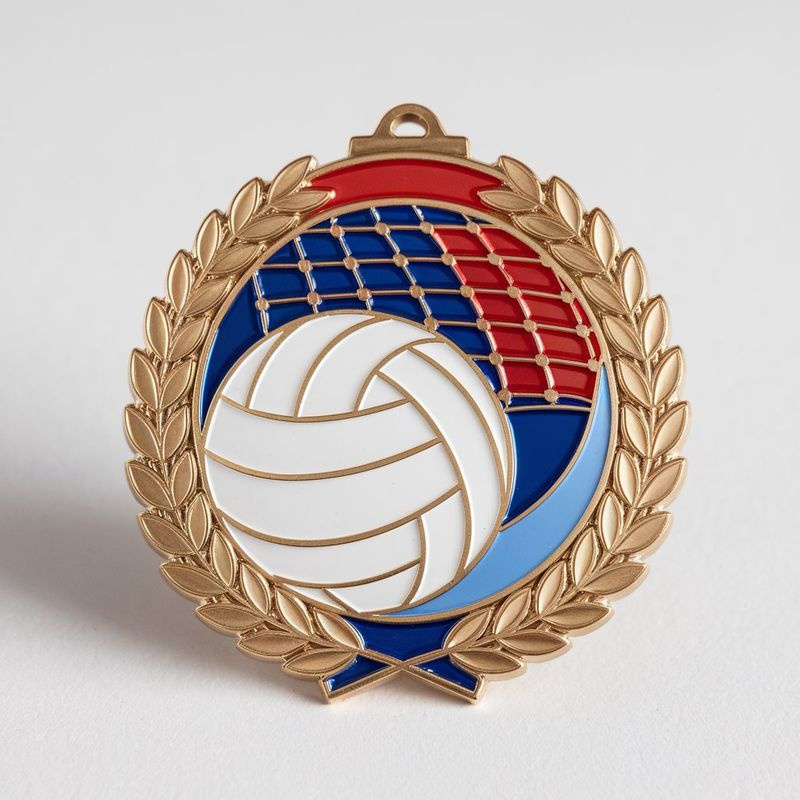 Free Design Manufacturer Custom Volleyball Trophies and Medals