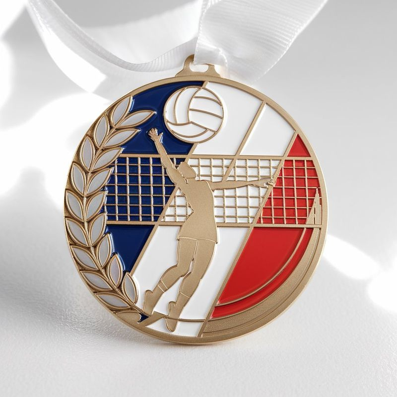 Free Design Manufacturer Custom Volleyball Trophies and Medals