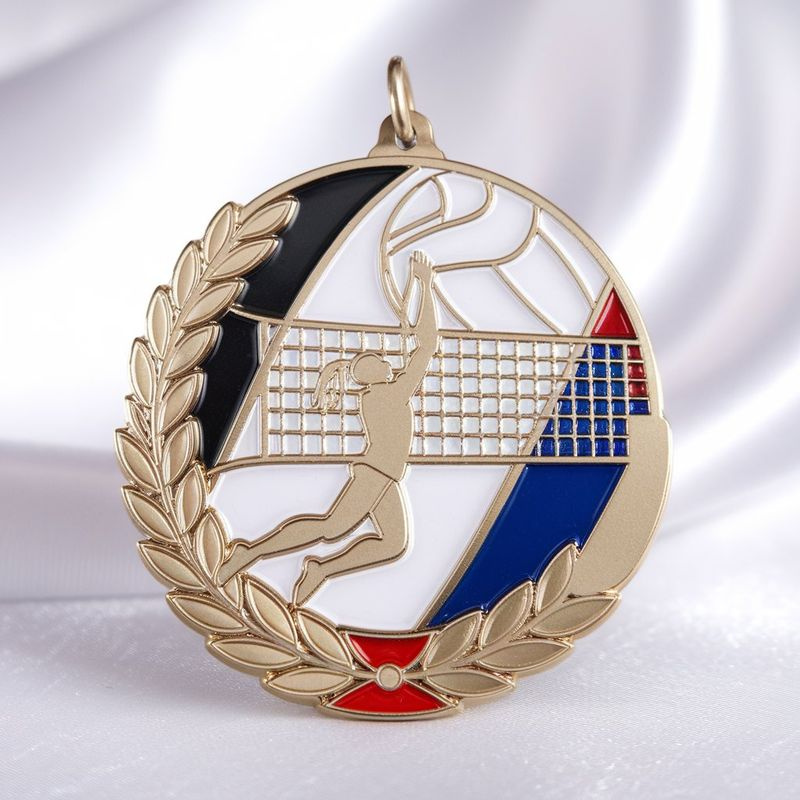 Free Design Manufacturer Custom Volleyball Trophies and Medals