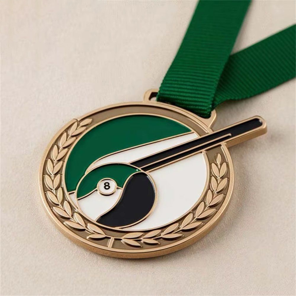 Wholesales Custom Soft Hard Enamel Billiards Medals Sport Club Competition Trophies and Medals