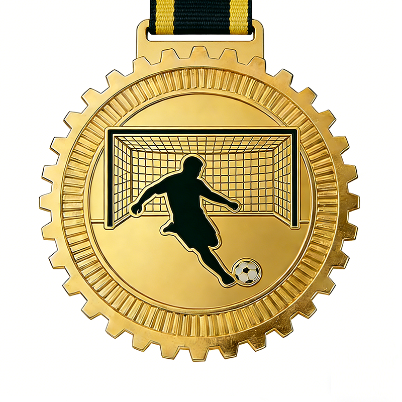 Custom metal enamel badges, sports medal stands, USA-Canada-Mexico 2026 FIFA World Cup football medals