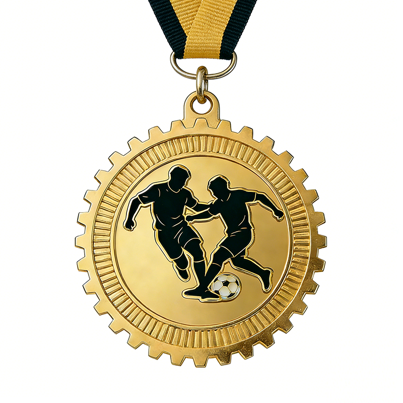 Custom metal enamel badges, sports medal stands, USA-Canada-Mexico 2026 FIFA World Cup football medals