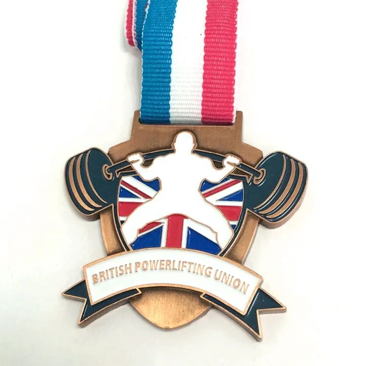 Custom metal medals for basketball, weightlifting, local individual medals, championship league brass sports medals
