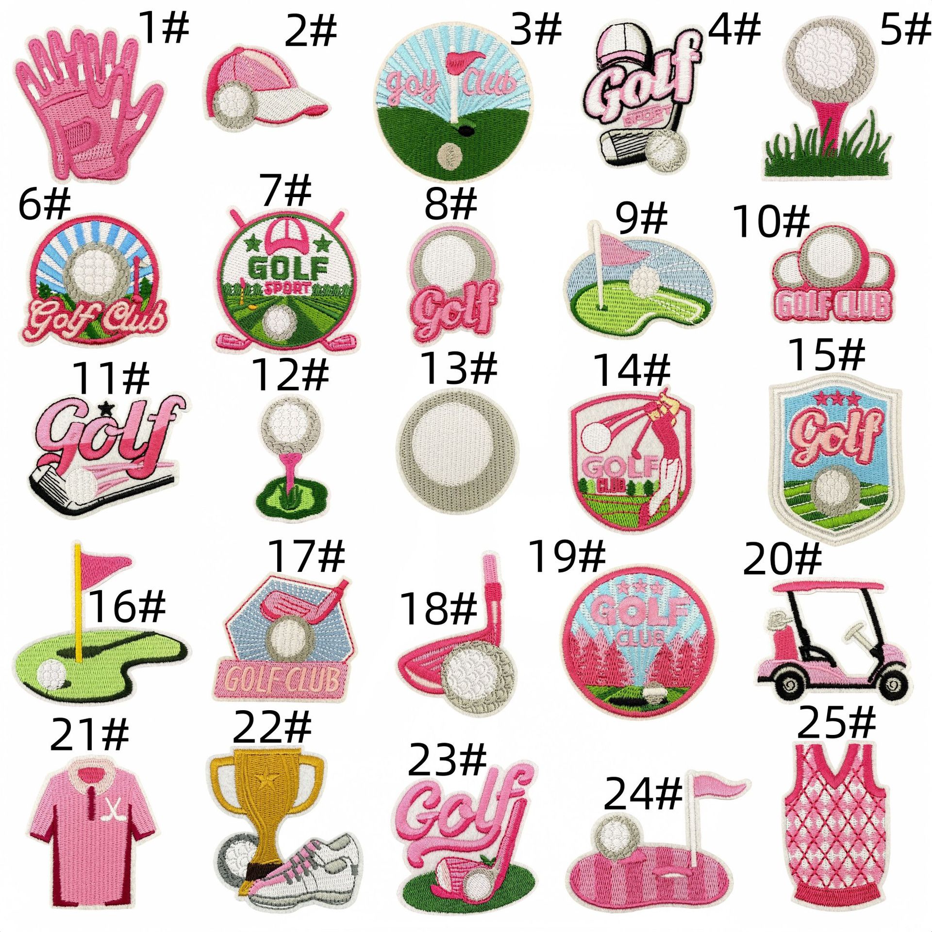 Colorful golf ball tees set, multi-size mixed tee pegs, course teeing accessories