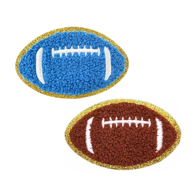 Football, basketball, rugby, baseball, chenille towel embroidery, computer embroidery, label embroidery, fabric patch, football accessories