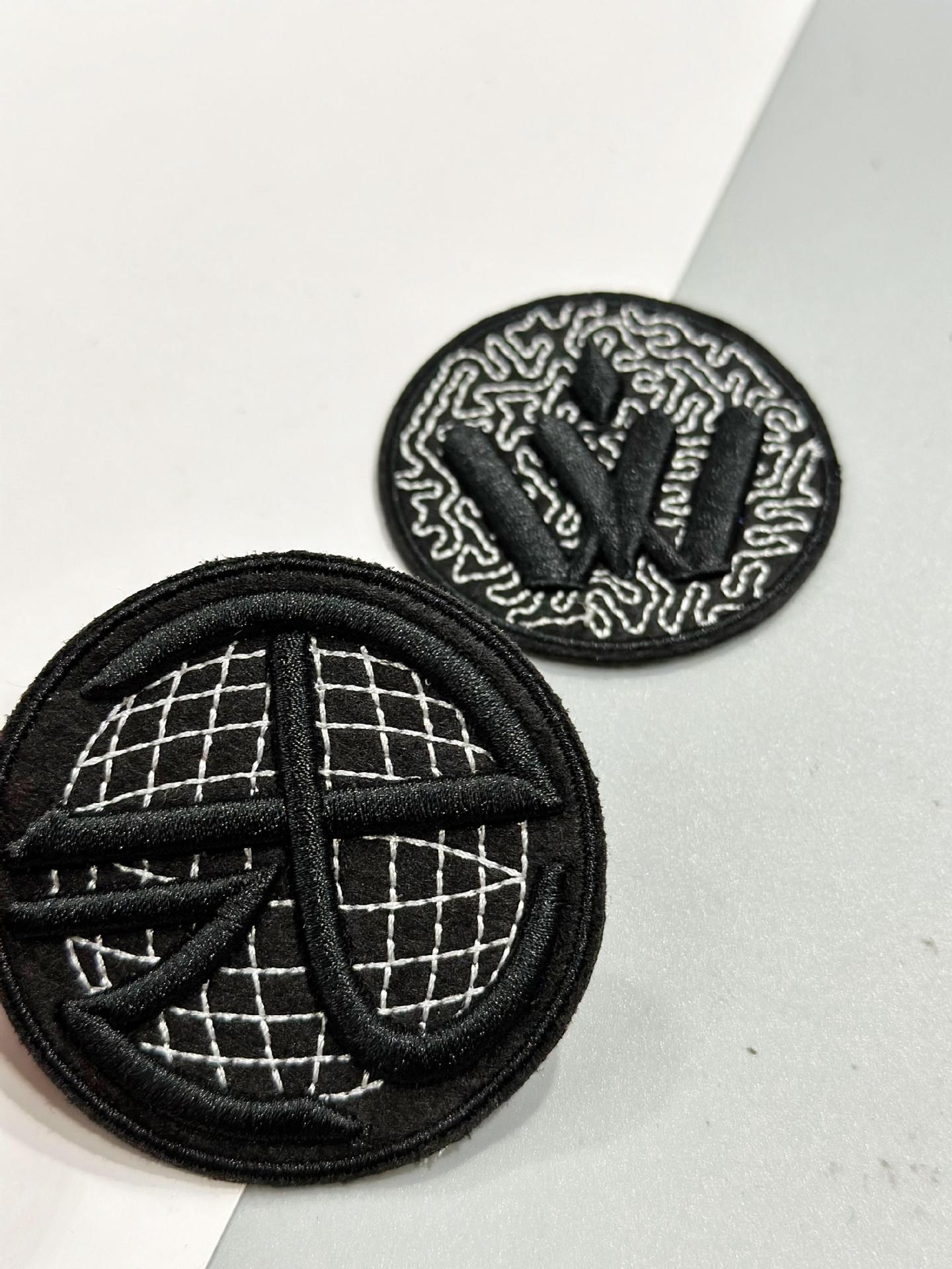 3D three-dimensional sweater leather label, cloth label, shirt doll trademark, clothing accessory decorative label design, custom-made from provided images.