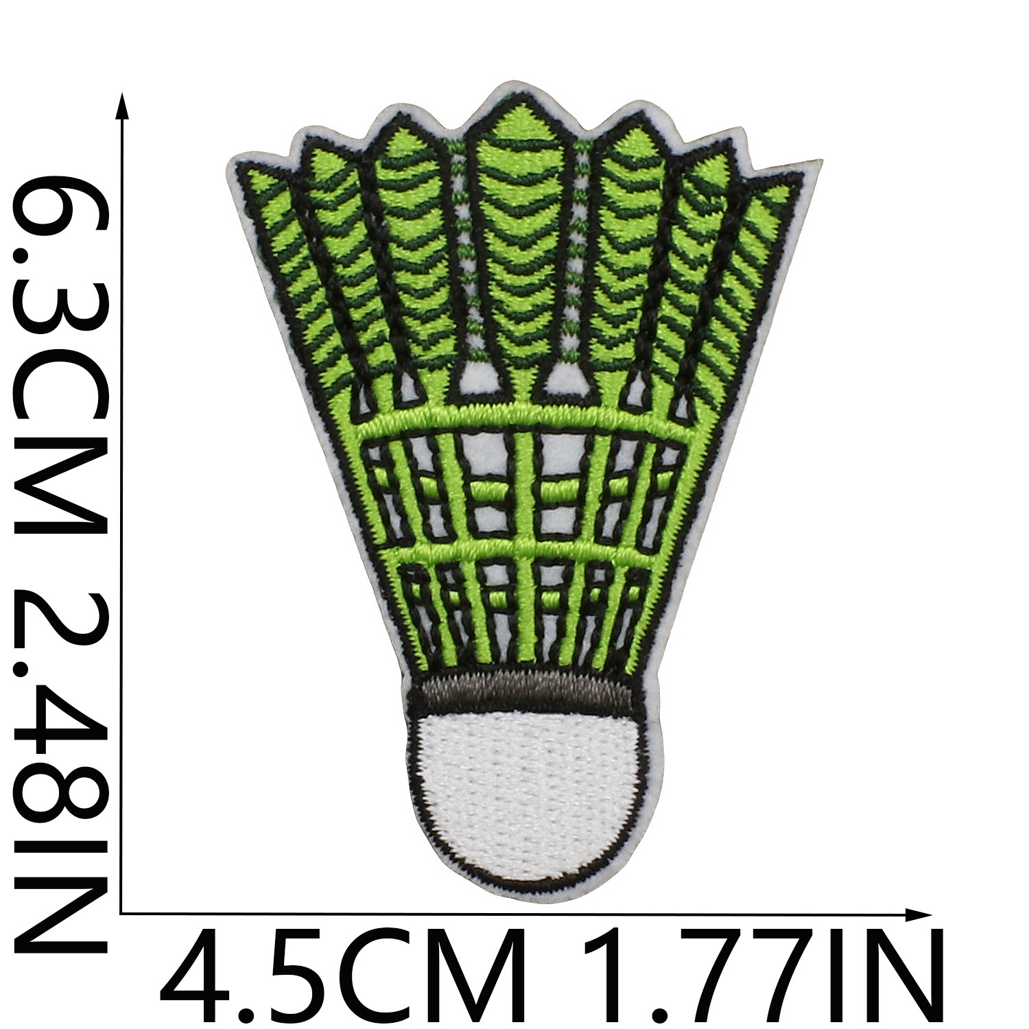 Sports-style embroidered fabric patches, sunglasses, badminton shuttlecock patches, racket embroidery pieces, badminton shuttlecock letter embroidery badges