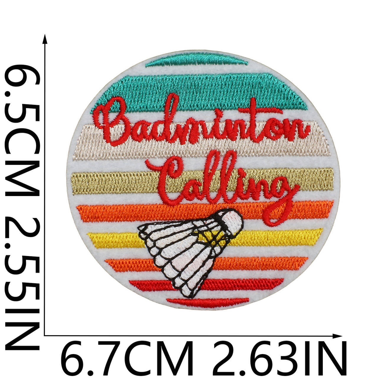 Sports-style embroidered fabric patches, sunglasses, badminton shuttlecock patches, racket embroidery pieces, badminton shuttlecock letter embroidery badges