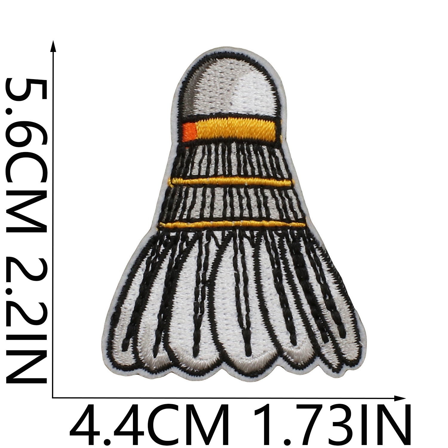 Sports-style embroidered fabric patches, sunglasses, badminton shuttlecock patches, racket embroidery pieces, badminton shuttlecock letter embroidery badges