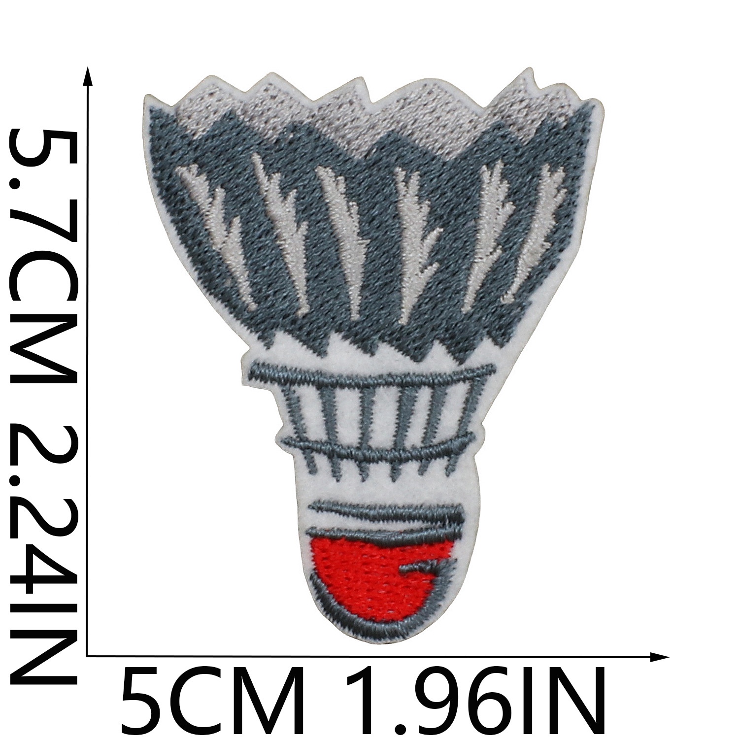 Sports-style embroidered fabric patches, sunglasses, badminton shuttlecock patches, racket embroidery pieces, badminton shuttlecock letter embroidery badges