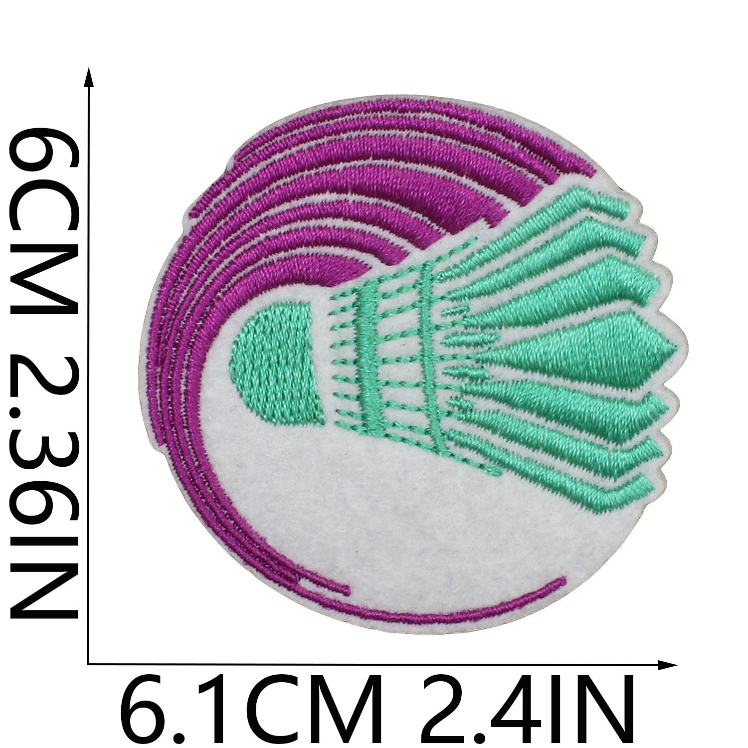 Sports-style embroidered fabric patches, sunglasses, badminton shuttlecock patches, racket embroidery pieces, badminton shuttlecock letter embroidery badges