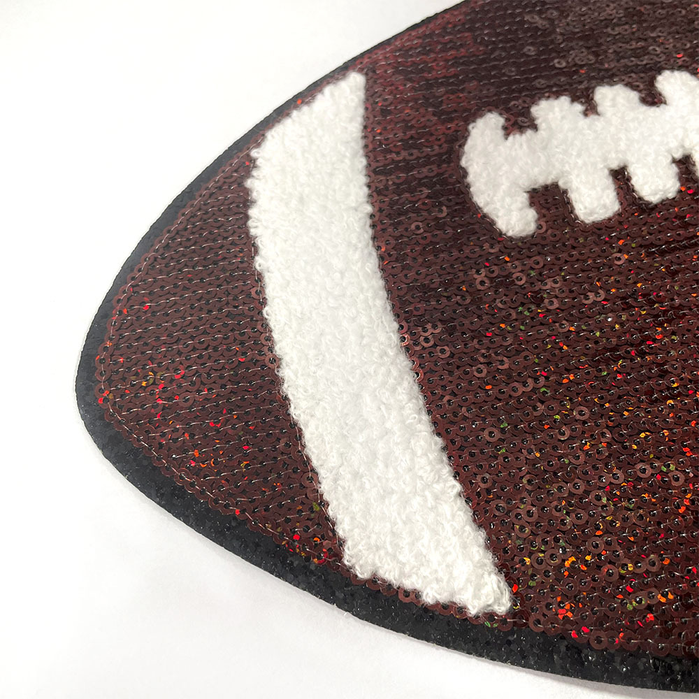 Extra Large 28cm Sequin Embroidery Patch for Balls, Sequins, Baseballs, DIY Adhesive-Backed Clothing and Backpack Patches