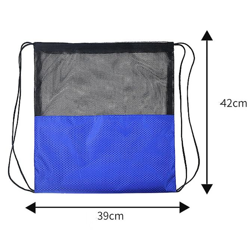 Custom logo Sports Mesh Drawstring Backpack for Basketball