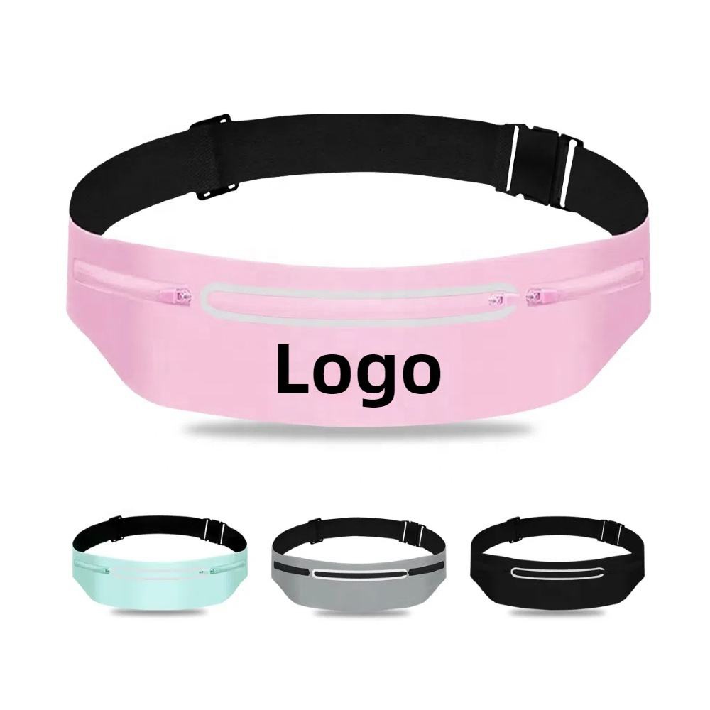 Custom logo Waterproof Phone Fanny Pack for Women Men Sweatproof Running Belt for Yoga Leisure Race Waist Bag