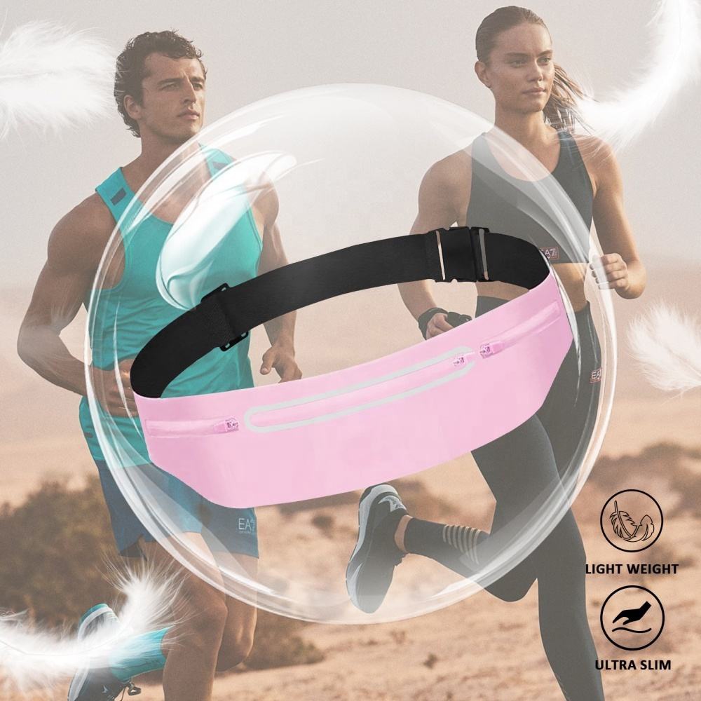 Custom logo Waterproof Phone Fanny Pack for Women Men Sweatproof Running Belt for Yoga Leisure Race Waist Bag