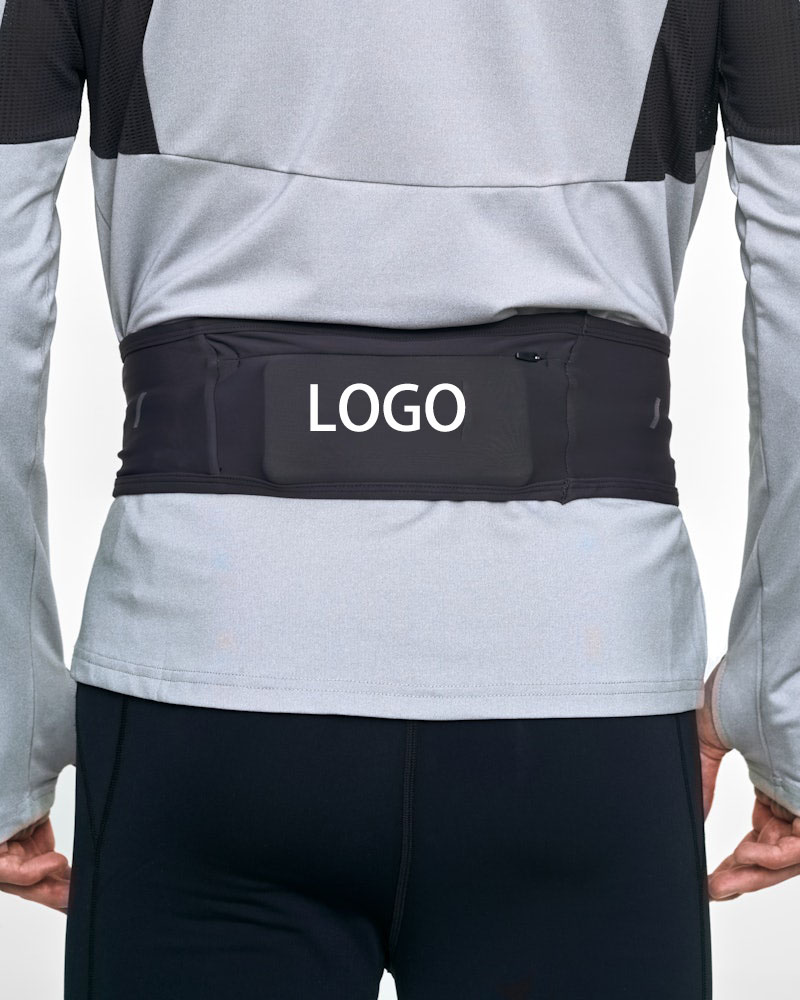 Customized Sports Waist Fanny Pack Hydration Bag Polyester Zipper Closure for Hiking Running Men Women Waist Bag