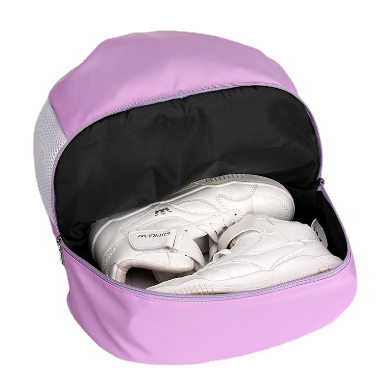 Dry-wet Separated Fitness Bag for Both Men Women Large Capacity Drawstring Closure Waterproof for Swimming Basketball Beach Use
