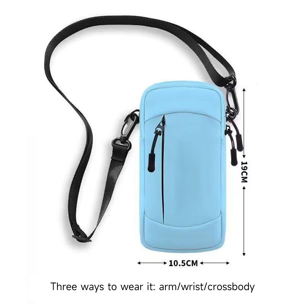 Customized waterproof running phone case, unisex, outdoor fitness, ultra-thin wristband, sports armband, wrist style.