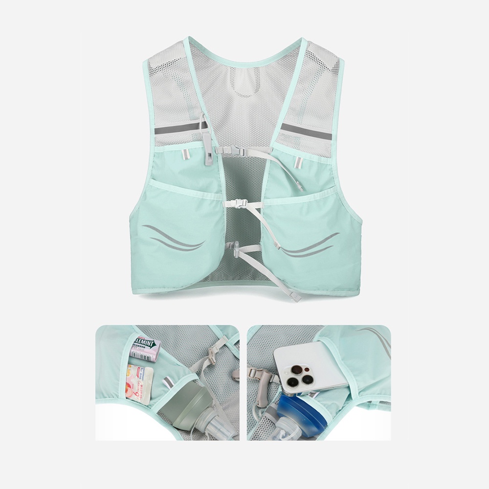 Outdoor cycling marathon running backpack, breathable vest bag, sports water bottle, hydration bladder, trail running vest backpack